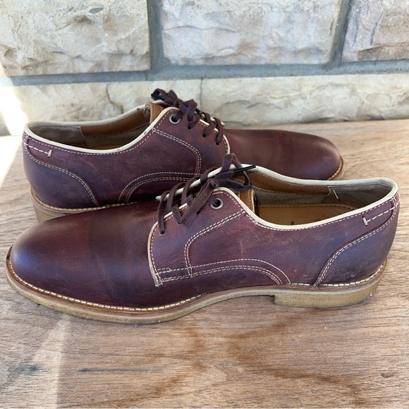 J&M 1850 Howell Mens Brown Sheepskin Oxford Johnston & Murphy Size 8.5M - Picture 7 of 11
